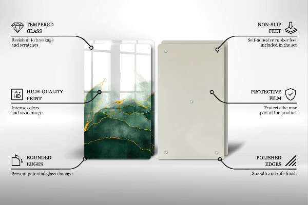 Zaščitna plošča za štedilnik Abstraktna narava