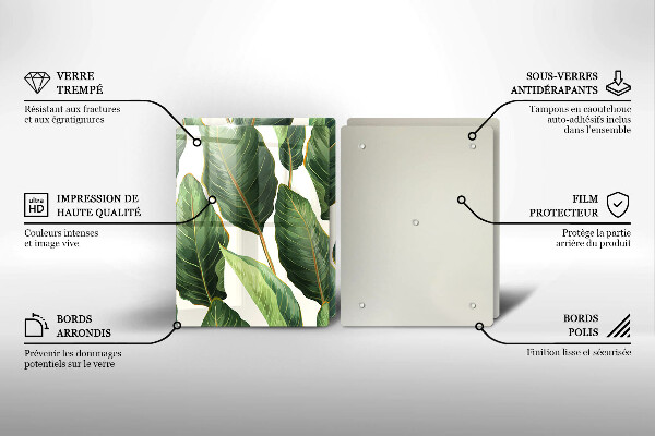 Zaščitna plošča za štedilnik Bananini listi