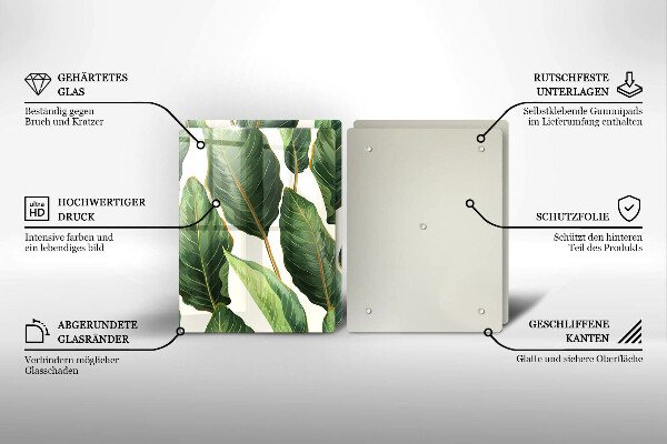 Zaščitna plošča za štedilnik Bananini listi