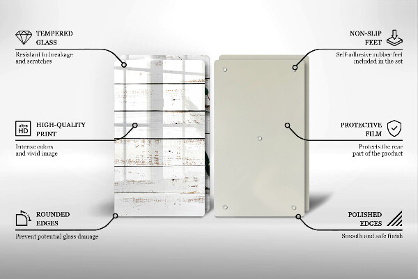 Zaščitna plošča za štedilnik Stare deske in listi