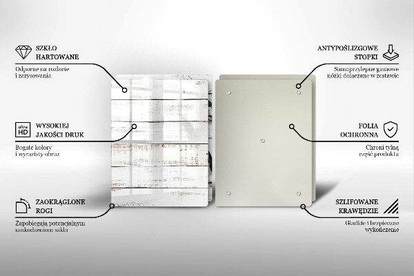 Zaščitna plošča za štedilnik Stare deske in listi
