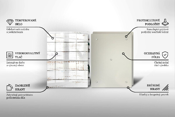 Zaščitna plošča za štedilnik Stare deske in listi