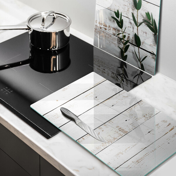 Zaščitna plošča za štedilnik Stare deske in listi