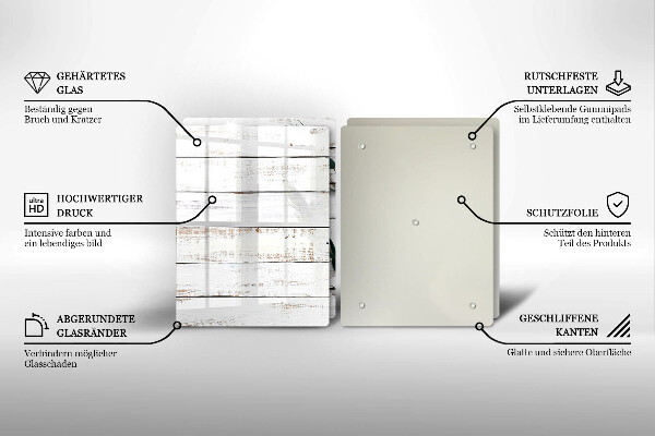 Zaščitna plošča za štedilnik Stare deske in listi