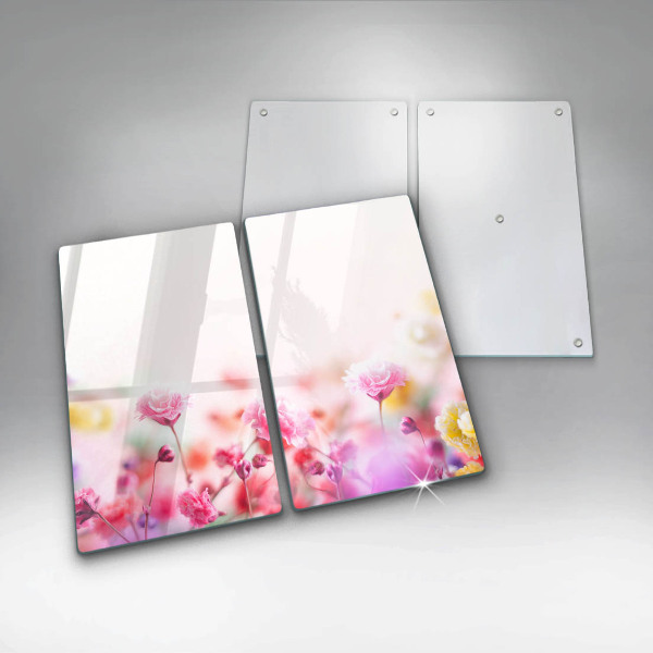 Zaščitna plošča za štedilnik Cvetlični travnik