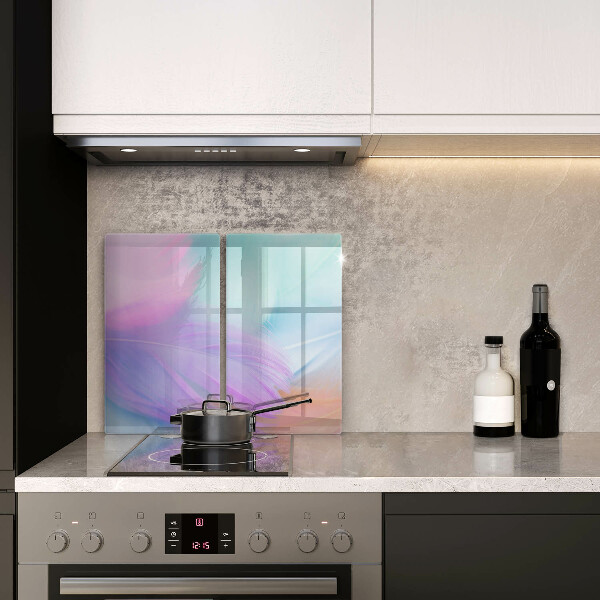 Zaščitna plošča za štedilnik Pastelno perje