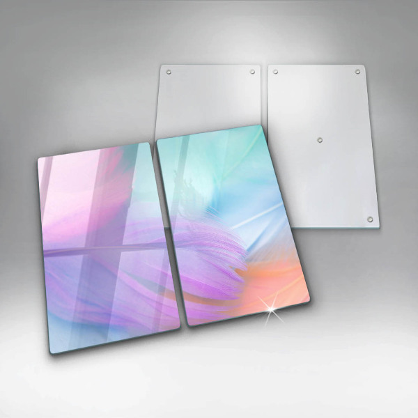 Zaščitna plošča za štedilnik Pastelno perje