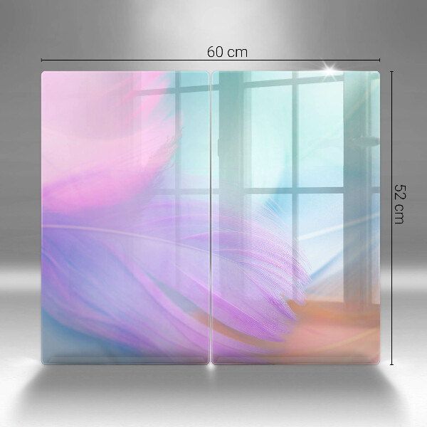 Zaščitna plošča za štedilnik Pastelno perje