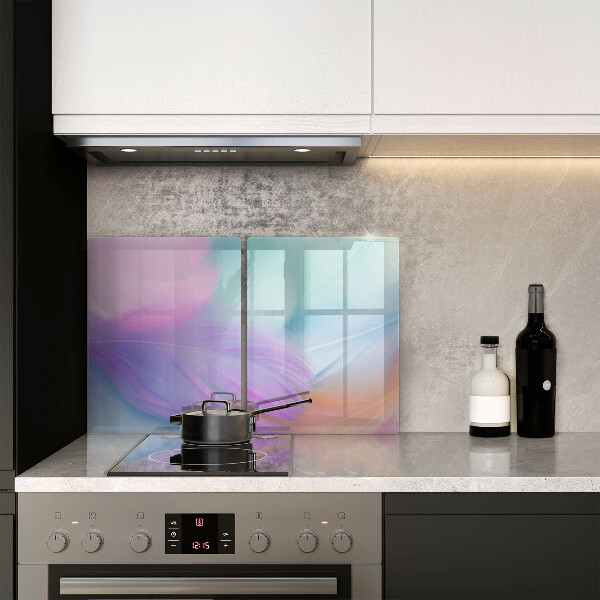 Zaščitna plošča za štedilnik Pastelno perje