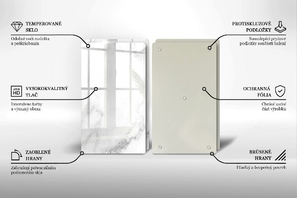 Zaščitna plošča za štedilnik Moderni marmor