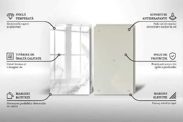 Zaščitna plošča za štedilnik Moderni marmor