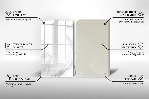 Zaščitna plošča za štedilnik Moderni marmor