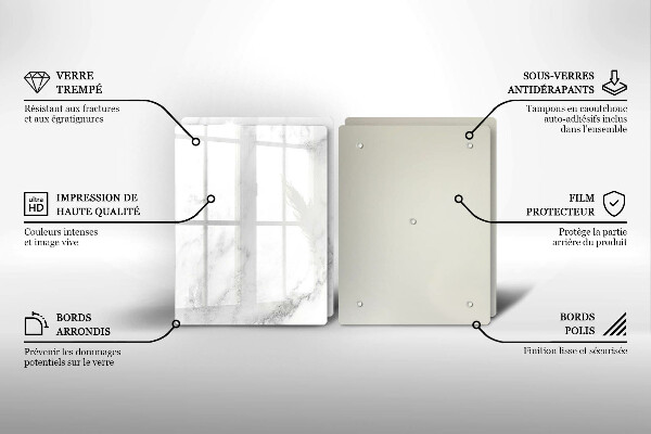 Zaščitna plošča za štedilnik Moderni marmor