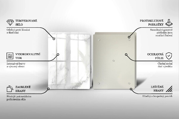 Zaščitna plošča za štedilnik Moderni marmor