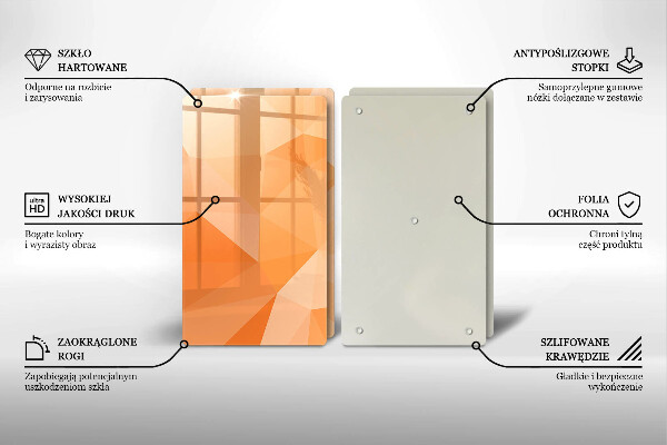 Zaščitna plošča za štedilnik Geometrijsko ozadje