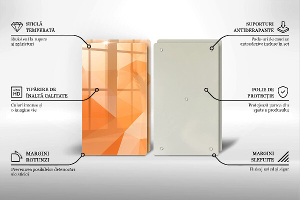 Zaščitna plošča za štedilnik Geometrijsko ozadje