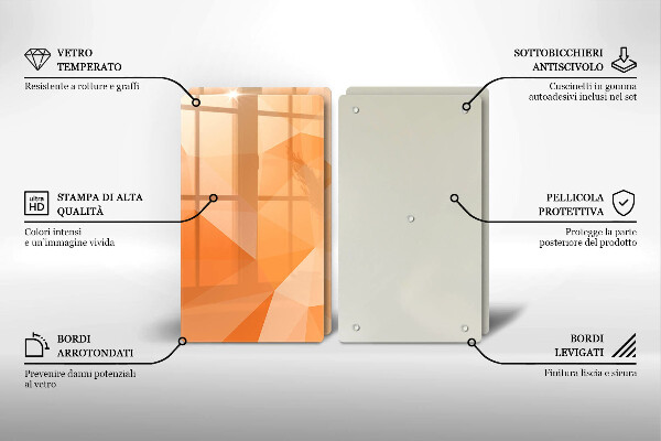 Zaščitna plošča za štedilnik Geometrijsko ozadje