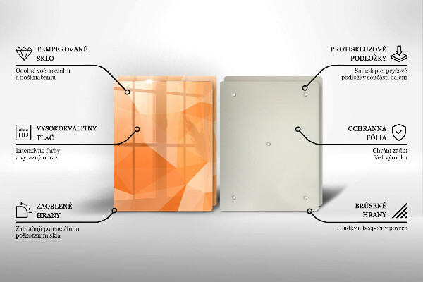 Zaščitna plošča za štedilnik Geometrijsko ozadje