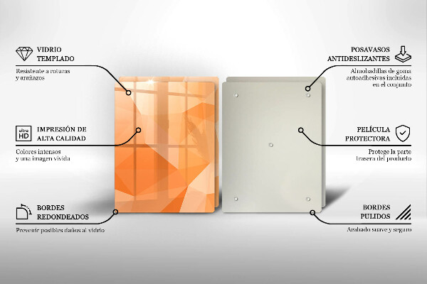 Zaščitna plošča za štedilnik Geometrijsko ozadje