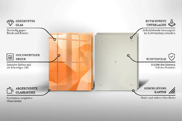 Zaščitna plošča za štedilnik Geometrijsko ozadje
