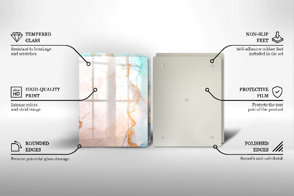 Zaščitna plošča za štedilnik Marmorna abstrakcija