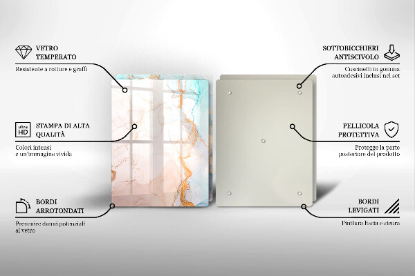Zaščitna plošča za štedilnik Marmorna abstrakcija