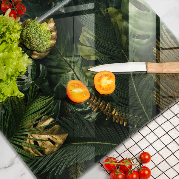 Zaščitna plošča za štedilnik Zlati listi monstere