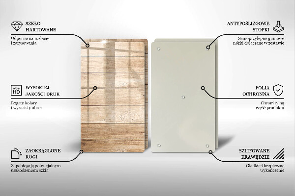 Zaščitna plošča za štedilnik Lesene deske