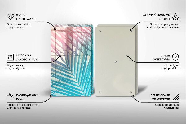 Zaščitna plošča za štedilnik Pastelni listi