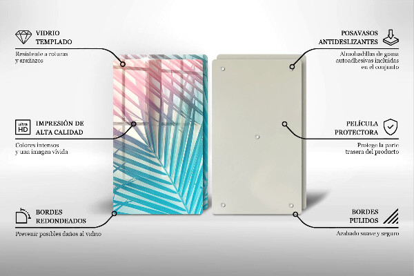 Zaščitna plošča za štedilnik Pastelni listi