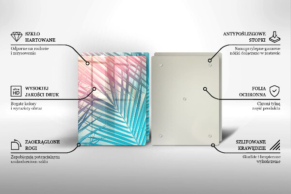 Zaščitna plošča za štedilnik Pastelni listi