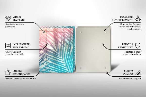 Zaščitna plošča za štedilnik Pastelni listi
