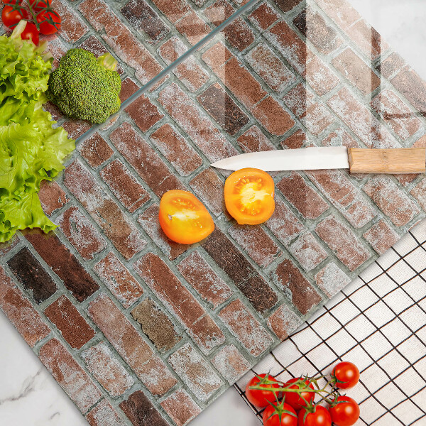 Zaščitna plošča za štedilnik Stara opečna stena