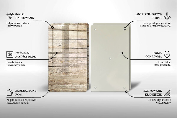 Zaščitna plošča za štedilnik Lesene deske