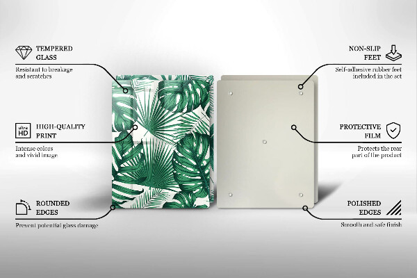 Zaščitna plošča za štedilnik Listi monstere