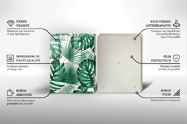 Zaščitna plošča za štedilnik Listi monstere