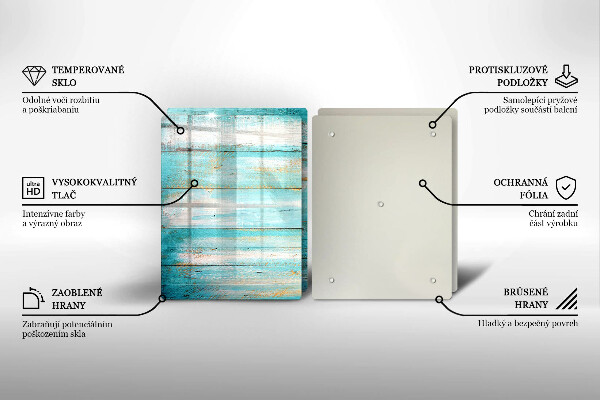 Zaščitna plošča za štedilnik Vintage lesene plošče