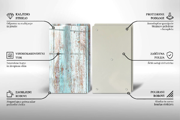 Zaščitna plošča za štedilnik Stare vintage deske