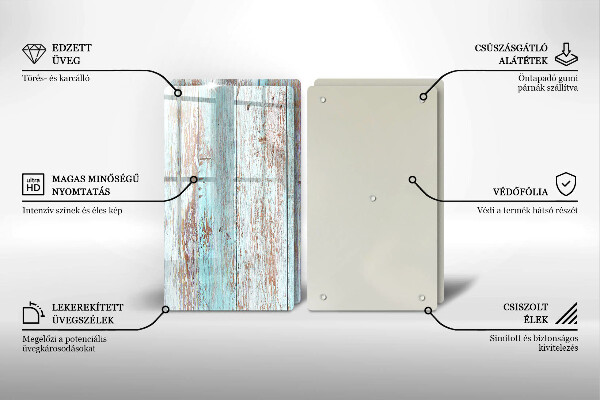 Zaščitna plošča za štedilnik Stare vintage deske