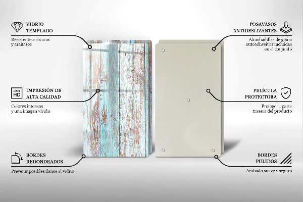 Zaščitna plošča za štedilnik Stare vintage deske