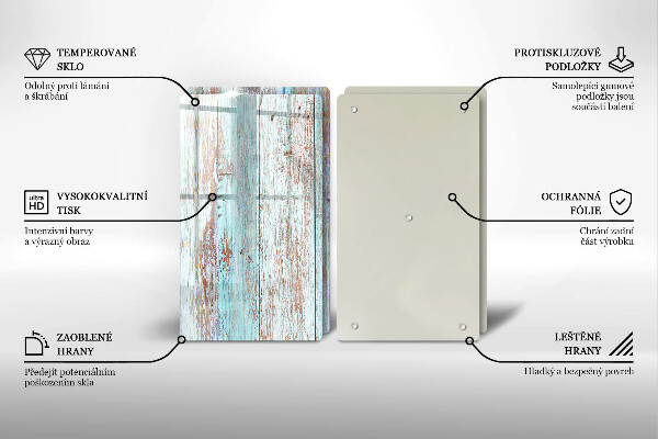 Zaščitna plošča za štedilnik Stare vintage deske