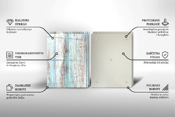 Zaščitna plošča za štedilnik Stare vintage deske
