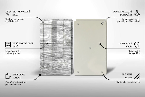 Zaščitna plošča za štedilnik Stare lesene plošče