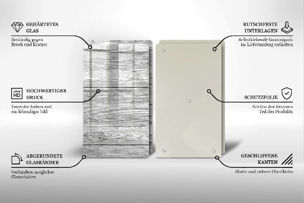 Zaščitna plošča za štedilnik Stare lesene plošče