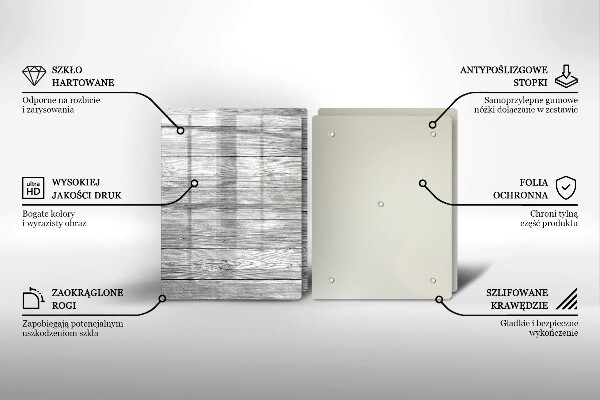 Zaščitna plošča za štedilnik Stare lesene plošče