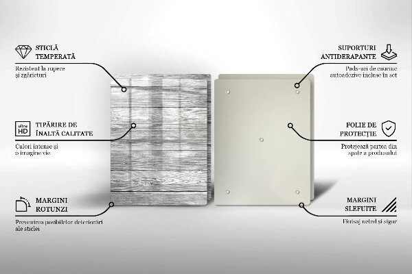 Zaščitna plošča za štedilnik Stare lesene plošče