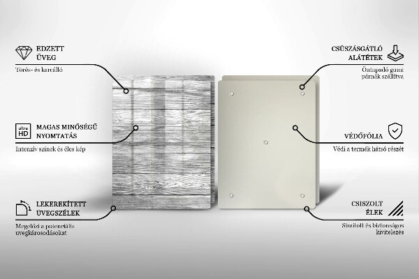 Zaščitna plošča za štedilnik Stare lesene plošče