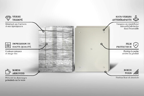 Zaščitna plošča za štedilnik Stare lesene plošče