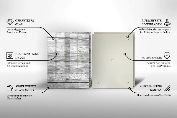 Zaščitna plošča za štedilnik Stare lesene plošče
