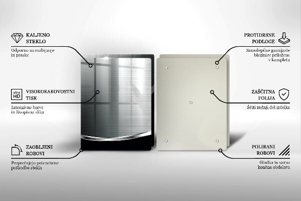 Zaščitna plošča za štedilnik Abstrakcija s kovino